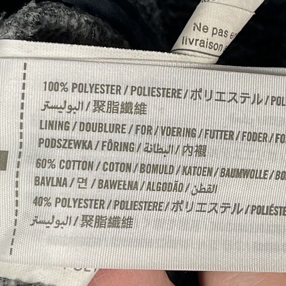 Abercrombie & Fitch Fleece Quilted Diagonal Snap Womens SIZE MEDIUM Sweatshirt - Picture 6 of 9